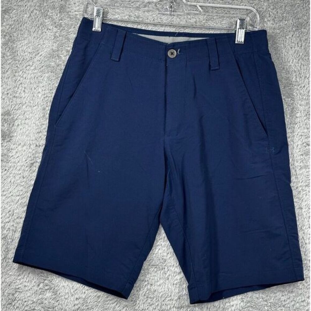 Under Armour Match Play Golf Shorts Men's 30 Heat Gear Blue